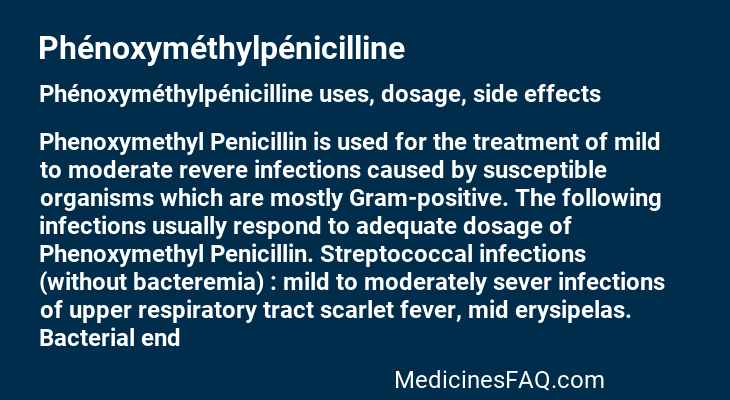 Phénoxyméthylpénicilline