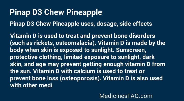 Pinap D3 Chew Pineapple