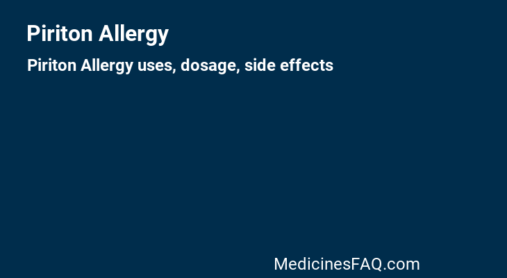 Piriton Allergy