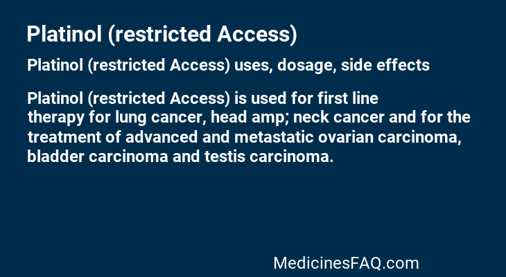 Platinol (restricted Access)