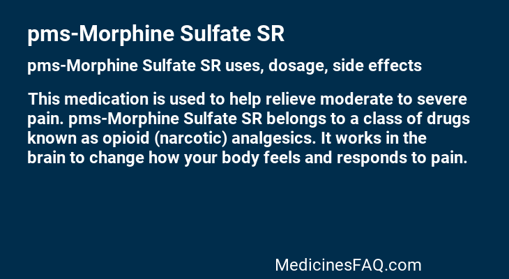 pms-Morphine Sulfate SR