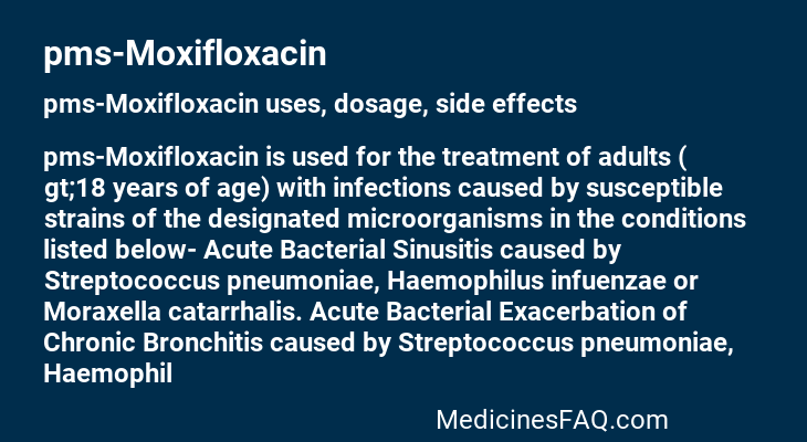 pms-Moxifloxacin