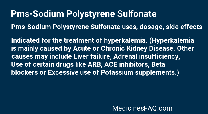 Pms-Sodium Polystyrene Sulfonate