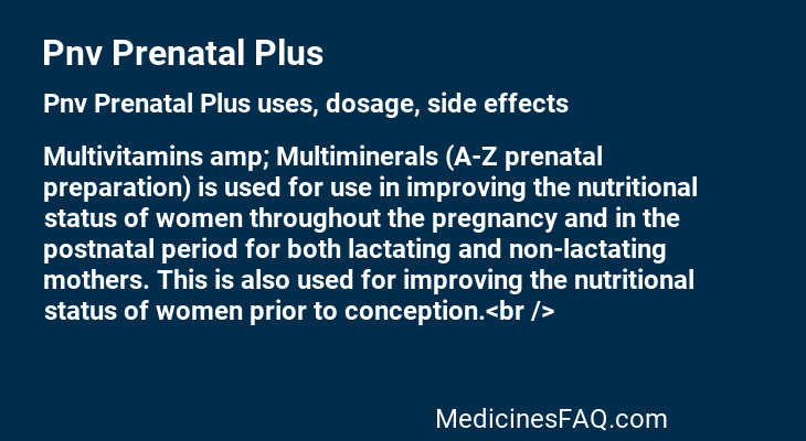 Pnv Prenatal Plus