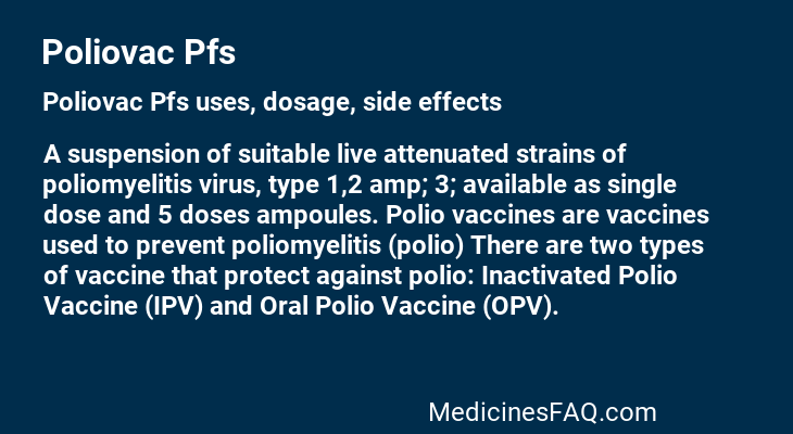 Poliovac Pfs
