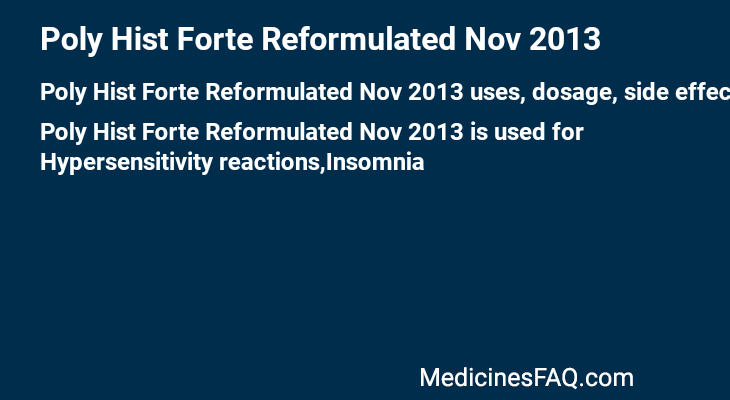 Poly Hist Forte Reformulated Nov 2013