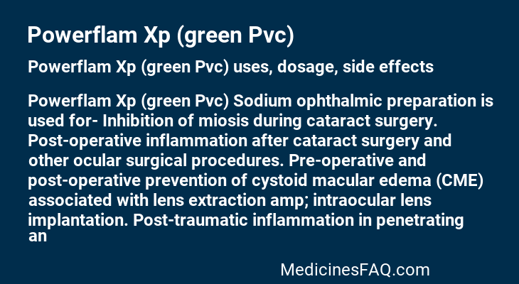 Powerflam Xp (green Pvc)