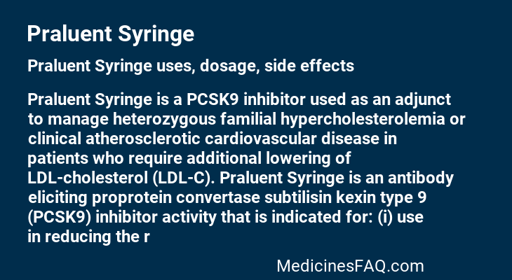 Praluent Syringe
