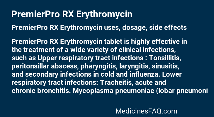 PremierPro RX Erythromycin