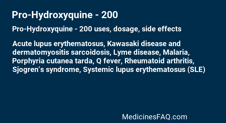 Pro-Hydroxyquine - 200