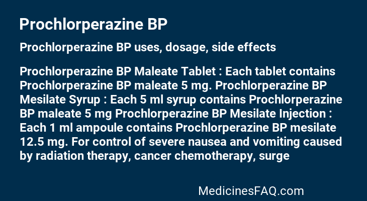 Prochlorperazine BP