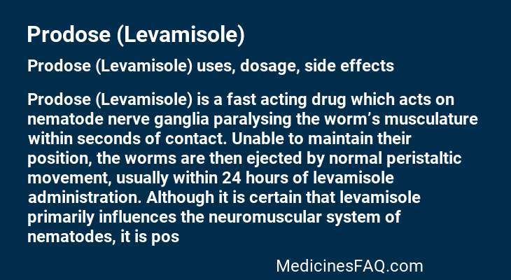 Prodose (Levamisole)