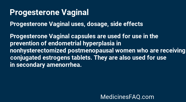 Progesterone Vaginal