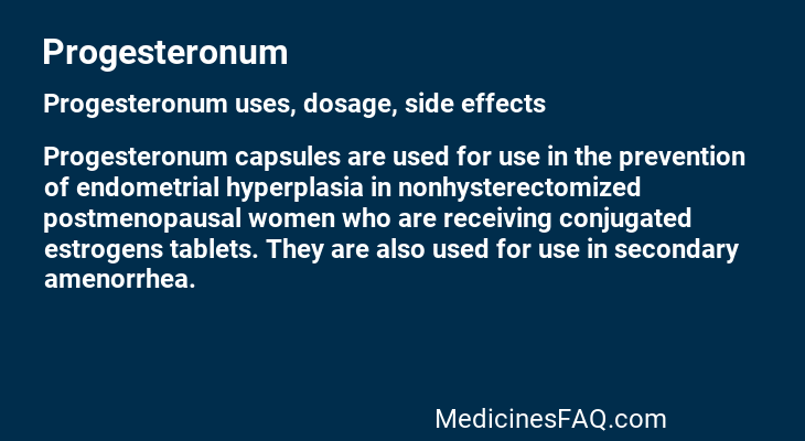 Progesteronum