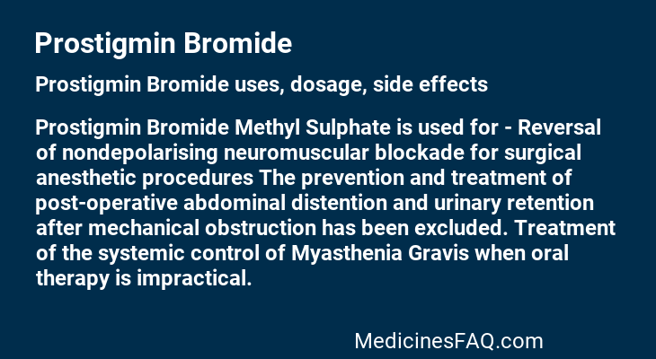 Prostigmin Bromide