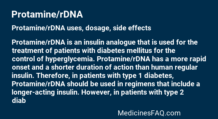 Protamine/rDNA