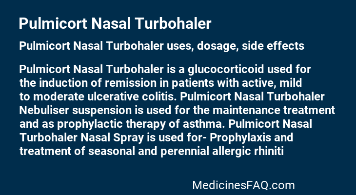 Pulmicort Nasal Turbohaler