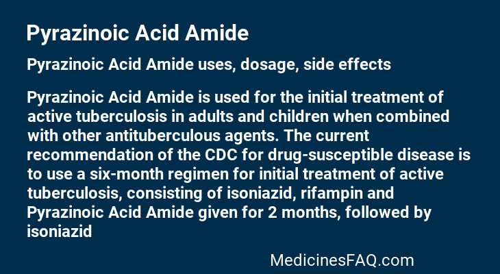 Pyrazinoic Acid Amide