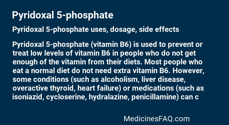 Pyridoxal 5-phosphate