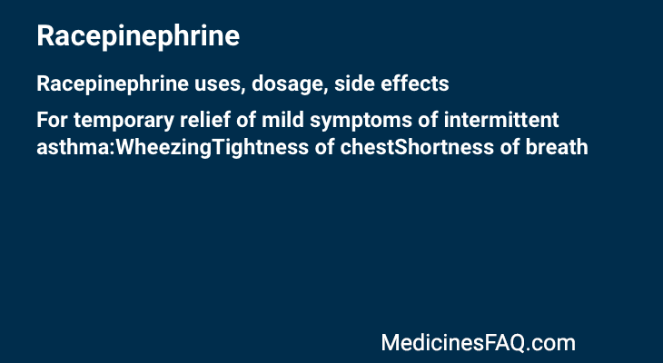 Racepinephrine