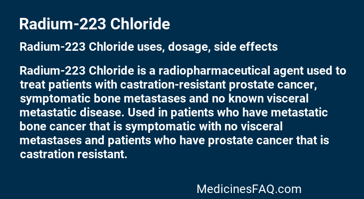 Radium-223 Chloride