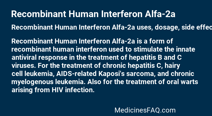 Recombinant Human Interferon Alfa-2a
