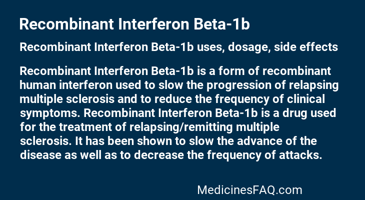 Recombinant Interferon Beta-1b