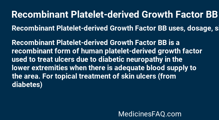 Recombinant Platelet-derived Growth Factor BB