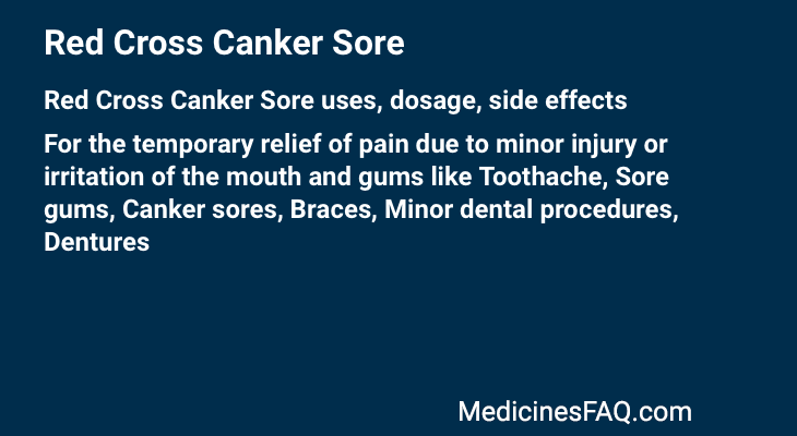 Red Cross Canker Sore