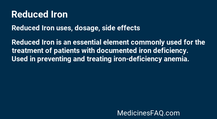 Reduced Iron