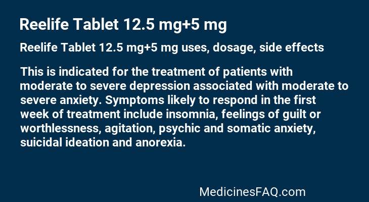 Reelife Tablet 12.5 mg+5 mg