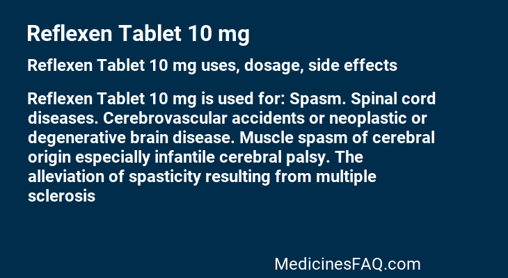 Reflexen Tablet 10 mg