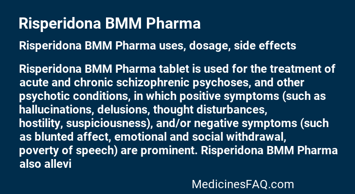 Risperidona BMM Pharma