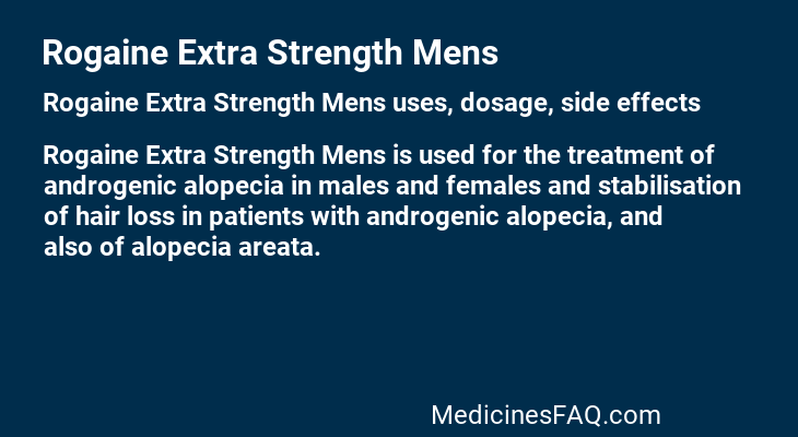 Rogaine Extra Strength Mens