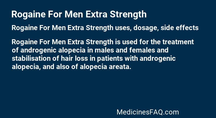 Rogaine For Men Extra Strength