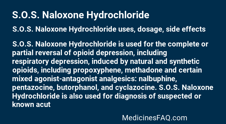 S.O.S. Naloxone Hydrochloride