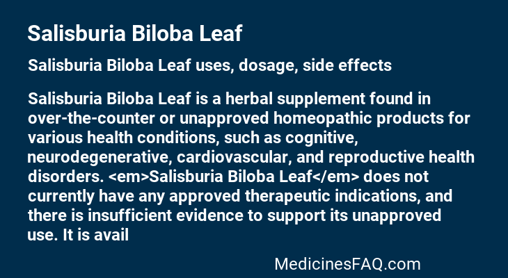Salisburia Biloba Leaf