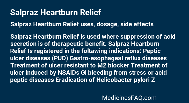 Salpraz Heartburn Relief