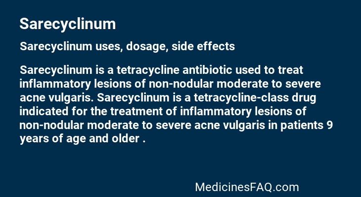 Sarecyclinum