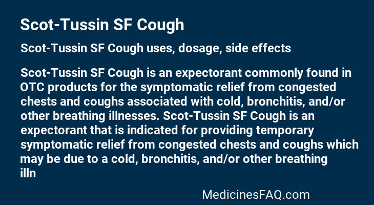 Scot-Tussin SF Cough