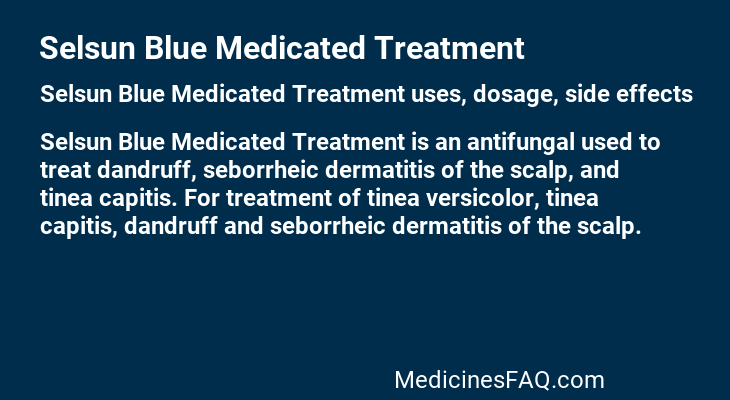 Selsun Blue Medicated Treatment