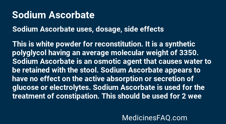 Sodium Ascorbate