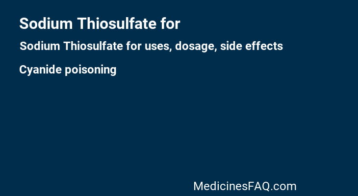 Sodium Thiosulfate for