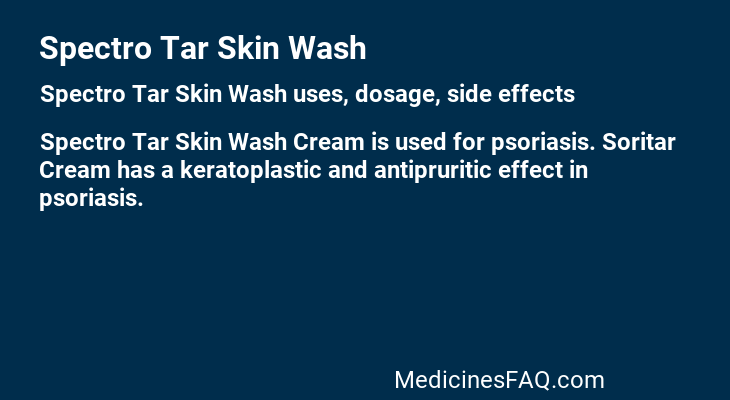 Spectro Tar Skin Wash