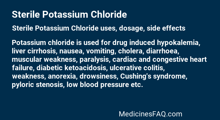 Sterile Potassium Chloride