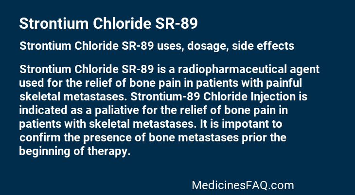 Strontium Chloride SR-89