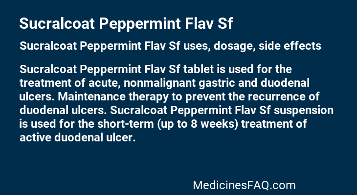 Sucralcoat Peppermint Flav Sf