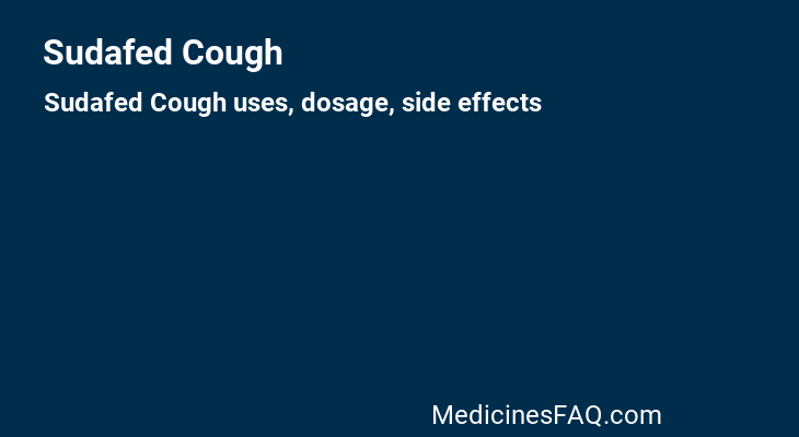 Sudafed Cough