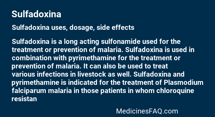 Sulfadoxina
