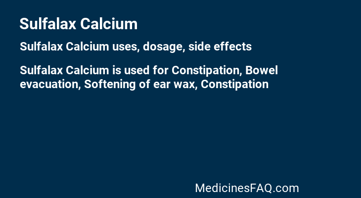 Sulfalax Calcium